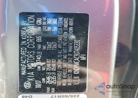 2018 Kia Sportage Lx z USA, uszkodzony, nr VIN KNDPMCAC9J7405330